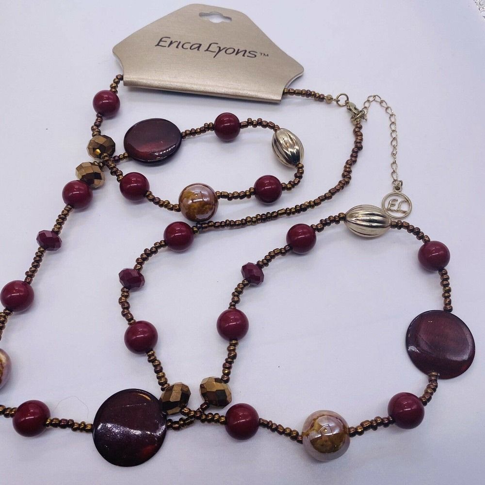 ERICA LYONS DESIGNER LONG CHAIN 40" NECKLACE NEW TAGS